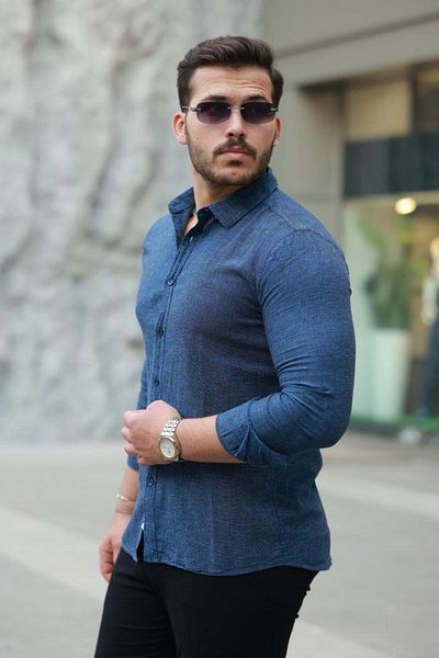 modamtn Men's Cotton Linen Shirt