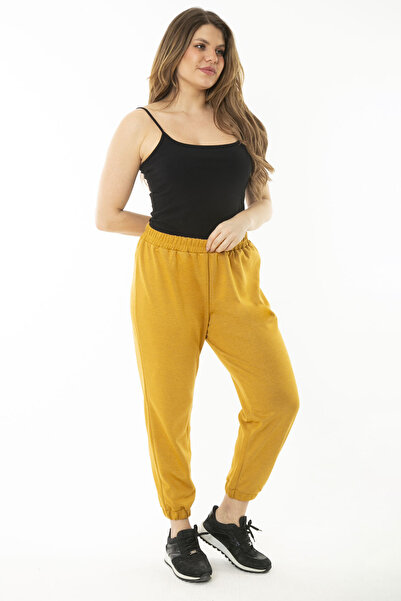 Şans Жіночі великі розміри, гірчичний колір, тканина Double Face, еластичний ...