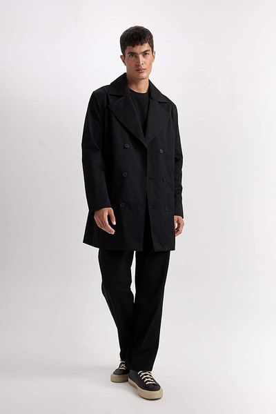 DeFacto Slim Fit Тренчкот с копчета и колан D5528Ax25Sp