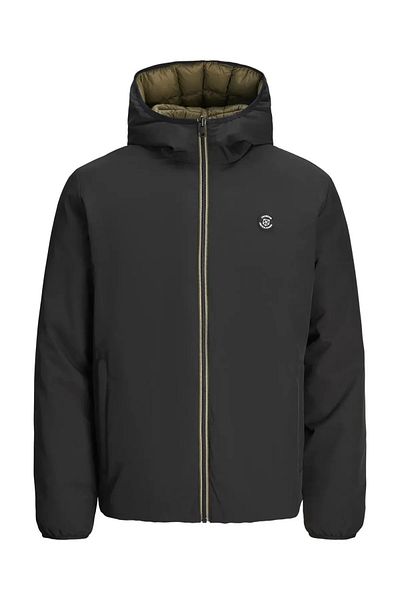 Jack & Jones Jack&Jones 12259367 JPRBLUBROOK REVERSIBLE Palton sport pentru bărbați, pe două fețe, negru