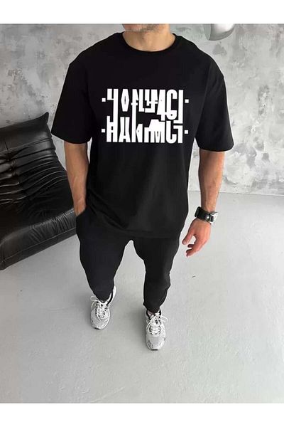 Mirage Μπλουζάκι Unisex Crew Neck Folding Printed T-shirt - Μαύρο