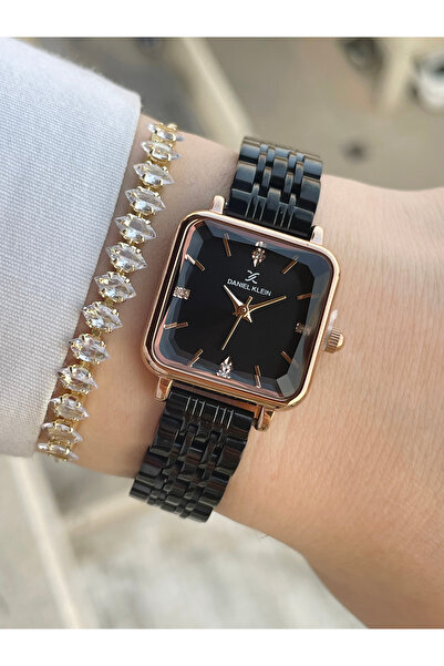 Daniel Klein 25mm Vintage Kare Kasa Kadın Kol Saati Ve Bileklik