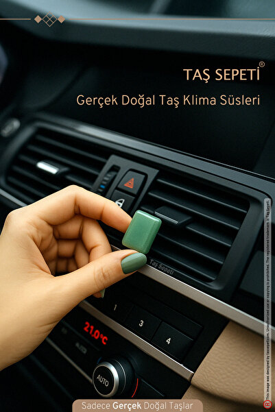 TAŞ SEPETİ زخرفة مكيف هواء السيارة ملحقات طوربيد أخضر أفينتورين