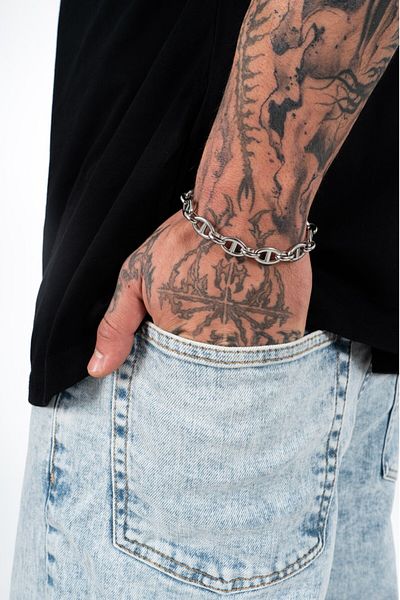 UKHWD SUPPLY 316L Steel Sailor Chain Bracelet