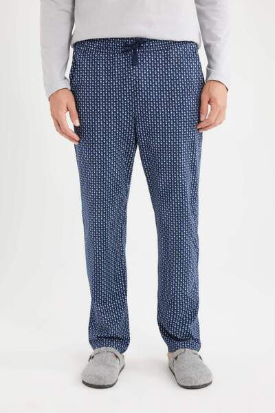 DeFacto Regular Fit Kareli Cepli Pijama Altı D8227AX24WN