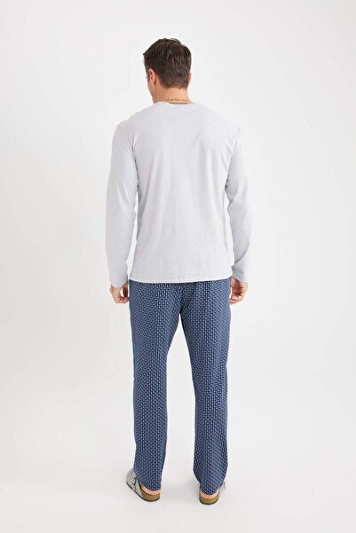 DeFacto Regular Fit Kareli Cepli Pijama Altı D8227AX24WN