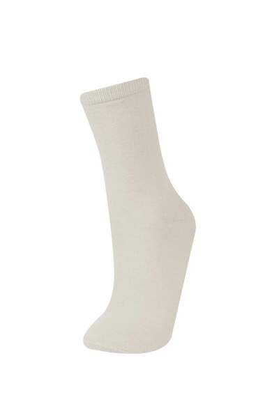 DeFacto Women's 3 Pack Cotton Long Socks E2042Axns