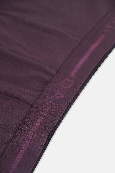 Dagi Kahverengi Pamuk Düz Boxer