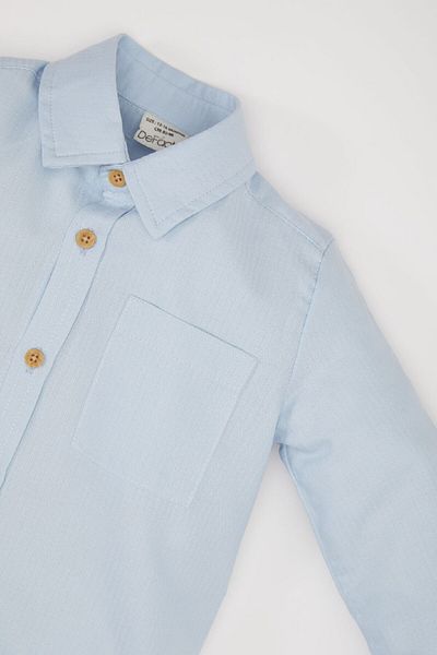 DeFacto Baby Boy Jacquard Langarmshirt D9336A525SP