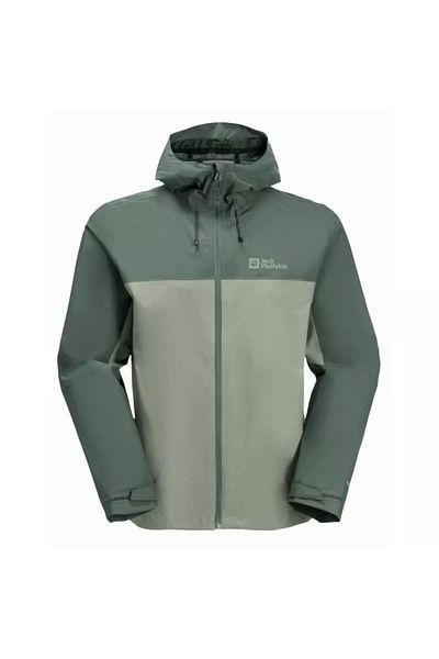 Jack Wolfskin 1115892_4137 Weıltal 2l Jkt M Outdoor Yağmurluk Yeşil