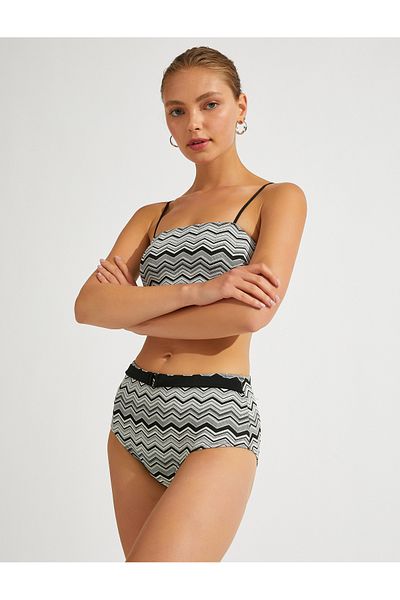 Koton Parte de jos de bikini cu model și curea