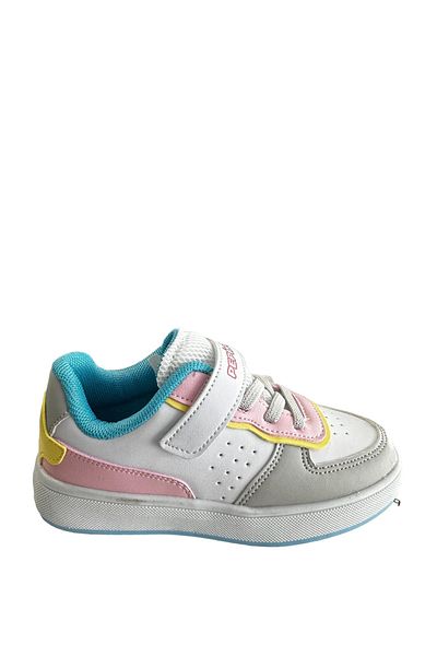 pepino Py23-964 - White Pink Turquoise Sneakers for Girls