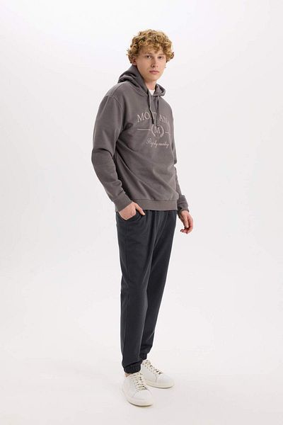 DeFacto Pantaloni de sport cu croiala normală, buzunare, talie plată, cu șireturi, picior elastic D4416AX25SP