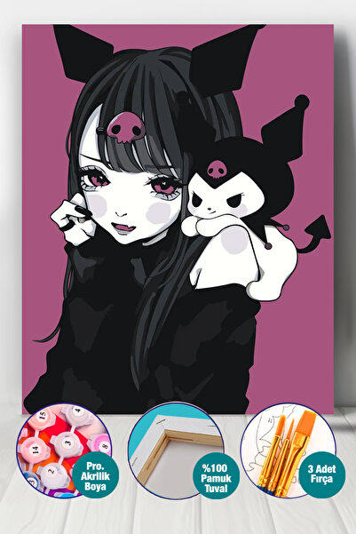 Picasso World Hobby Art Sayılarla Boyama Numaralı Tuval Seti Fırça Boya Dahil...