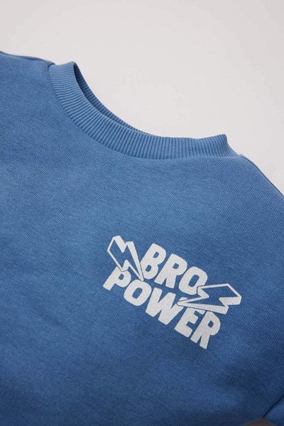 DeFacto Bedrucktes Sweatshirt mit Rundhalsausschnitt für Babys D7905a525sp
