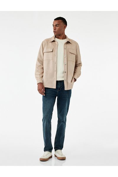 Koton Regular Waist Cotton Slim Fit Jean Trousers with Pockets - Brad Jean