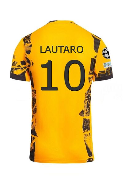 Lion Spor Εντέρο 2024/25 Εποχή Lautaro Martinez Εναλλακτική φανέλα (κίτρινη)5535