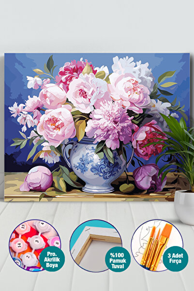 Picasso World Hobby Art Sayılarla Boyama Numaralı Tuval Seti Fırça Boya Dahil...