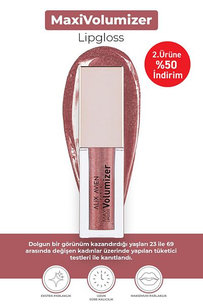 Alix Avien Maxivolumizer Lipgloss 214 - Dance of Pearls - Lasting and Moisturizing Lipstick - Plumping Effect
