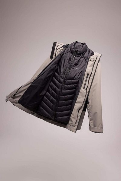 DeFacto Vestă hidrofugă potrivită, haină cardigan Set de 3 cu fermoar cu glugă impermeabilă C6055ax24wn