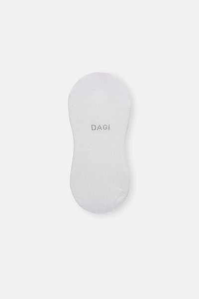 Dagi Чифт от 3 бели дамски памучни невидими чорапи
