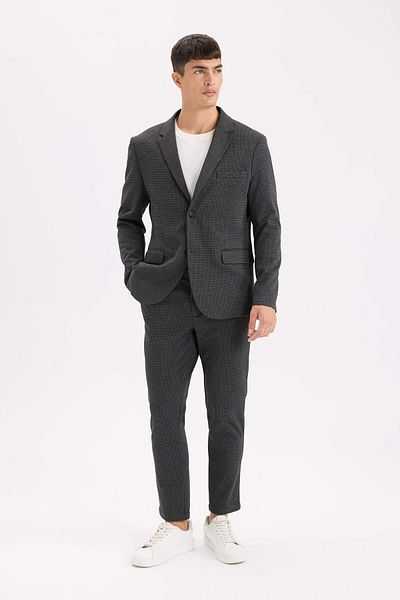DeFacto Slim Fit Slim Fit Jacket Lapel Button Blazer Jacket D6074Ax24Au
