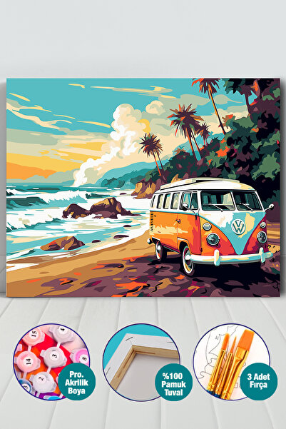 Picasso World Hobby Art Sayılarla Boyama Numaralı Tuval Seti Fırça Boya Dahil...