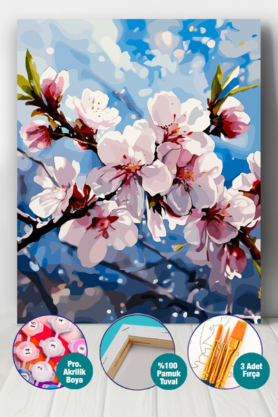 Picasso World Hobby Art Sayılarla Boyama Numaralı Tuval Seti Fırça Boya Dahil...