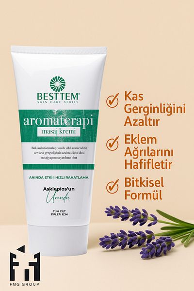 BESTTEM Aromatherapy Massage Cream – Herbal Effective Relaxation |   100ml