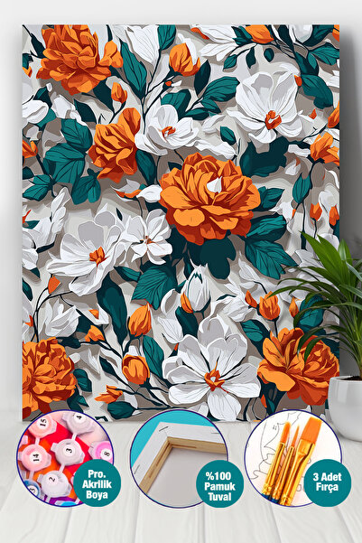 Picasso World Hobby Art Sayılarla Boyama Numaralı Tuval Seti Fırça Boya Dahil...