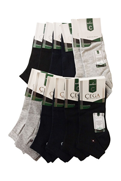 Çega Socks 12-пакет мъжки бамбукови чорапи - без шевове