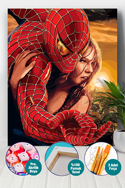 Picasso World Hobby Art Sayılarla Boyama Numaralı Tuval Seti Fırça Boya Dahil...