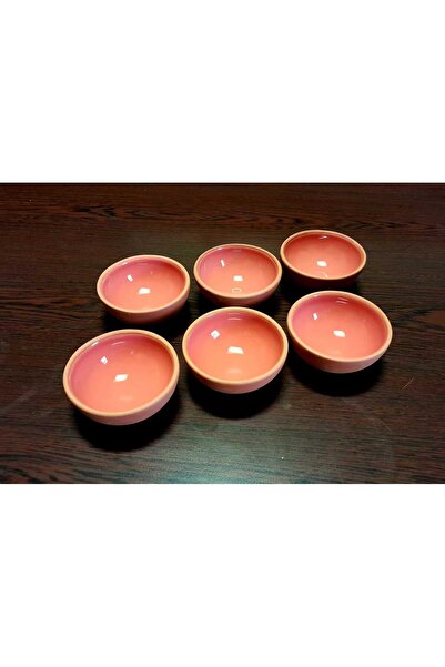 ATHSTORE Kapadokya Kırmızı Çömlek 6 lı Çerezlik & Sosluk & Reçellik & Kahve Y...