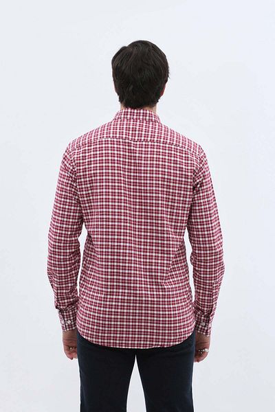 SHIRTSPRO shirtpro oxford regular fit long sleeve button down collar shirt in winetasting color