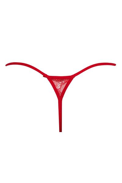 DeFacto Fall in Love Red Lace String Slip Panties B4834Ax24Wn
