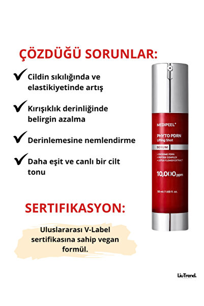 Medipeel Phyto Exosome PDRN Lifting Serum 50 ml PDRN ve mikroiğneli peptit lifting serumu