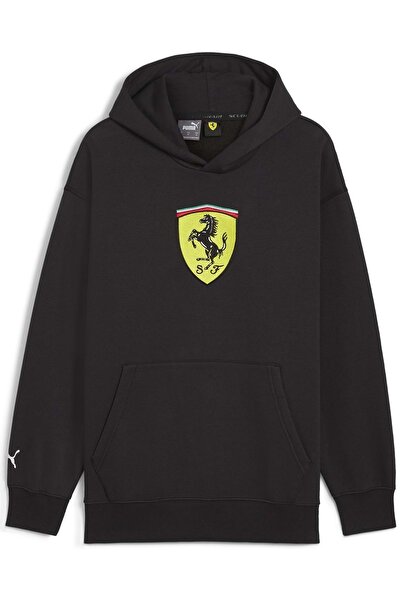 Puma 627054 Ferrari Race Big Shield Hdie Чоловічий худі з капюшоном ЧОРНИЙ