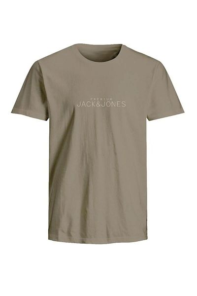 Jack & Jones Tricou cu imprimeu cu logo Crew Neck Bej