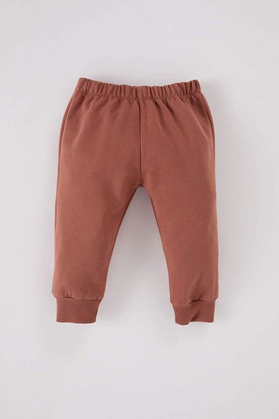 DeFacto 2-teiliges Set für Babys, Jungen, Rundhalsausschnitt, Fahrzeug-bedrucktes Sweatshirt, elastische Taille, Jogginghose D7654A524WN