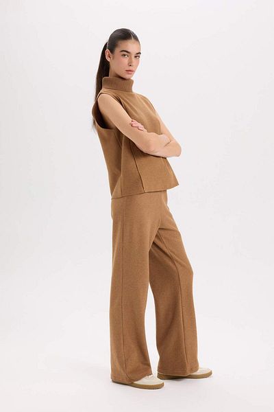DeFacto Wide Leg and Lace Elastic Waist Pants - D9815Ax24Wn