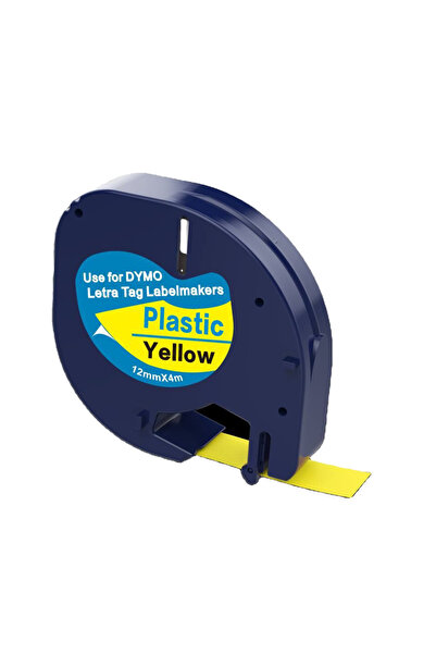 Choice6 Black on Yellow 1PK Compatible Dymo LetraTag White Label Tape 91221 9...