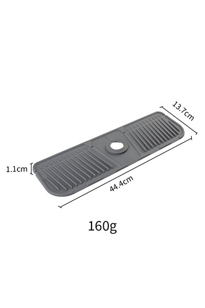 Choice Gray Large Kitchen Silicone Faucet Mat Faucet Water Catcher Mat Sink S...