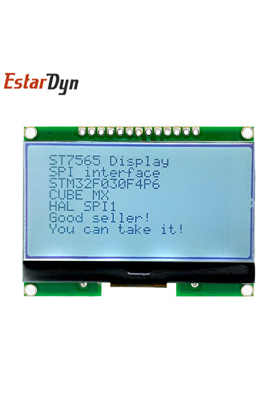 Estardyn شاشة رمادية Lcd12864 12864-06D، 12864، وحدة LCD، COG، بخط صيني، شاشة مصفوفة النقاط، مدخل SPI