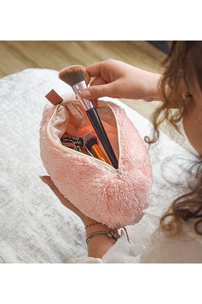 Özgüner Oyuncak Pabtex Zippered Plush Makeup Bag – Latest Makeup Bag Models