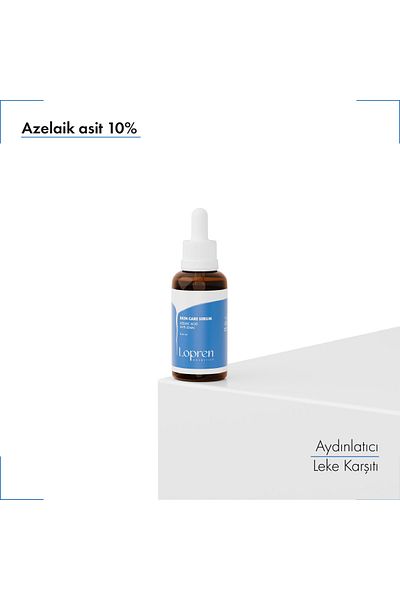 Lopren سيروم تفتيح البشرة مضاد للعيوب ومضاد للمسام بحمض الأزيليك 10% - نياسيناميد، حمض الهيالورونيك 30 مل