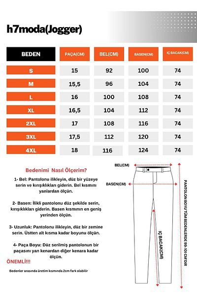 hello7 Pantaloni de jogging elastici pentru bărbați, slim fit, cu două picioare