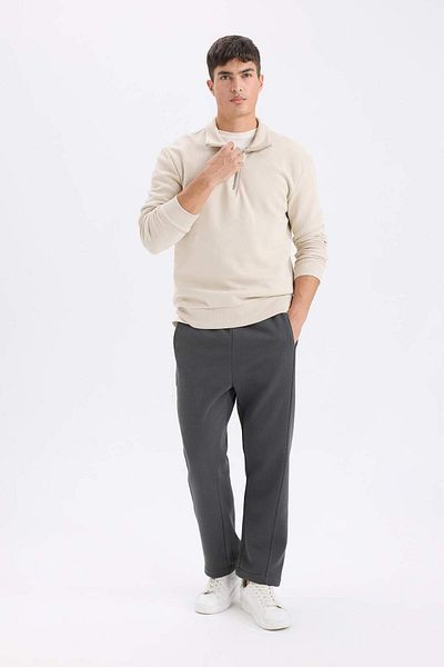 DeFacto Pantaloni de sport cu croiala normala, talie elastica, de baza, drepti, cu buzunare, picioare drepte D9707AX24AU