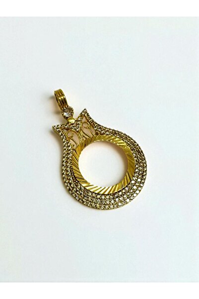 stainless steell Lâlezar YARİM Altın Çerçeveli Kolye Ucu – Kuyumcu İşçiliği (...