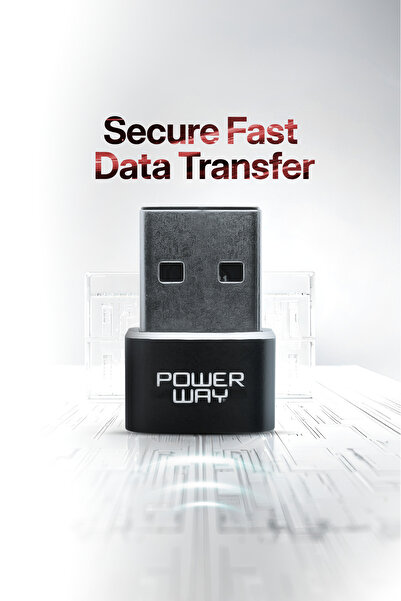 POWERWAY USB to Type-C 3.1 (YÜKSEK HIZLI) Veri Aktarımı Otg Çevirici Dönüştürücü Adaptör