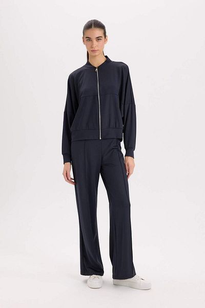 DeFacto Jogginghose mit weitem Bein und weitem Bein, Basic, einfarbig, elastische Taille, Schnürung E3953AX24WN